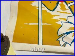 Original Antique Fisher Bros Circus Poster Tiger Clowns Acrobats Arkansas #2