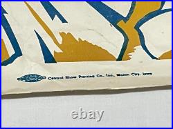 Original Antique Fisher Bros Circus Poster Tiger Clowns Acrobats Arkansas #2