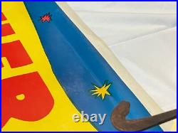 Original Antique Fisher Bros Circus Poster Tiger Clowns Acrobats Arkansas #2