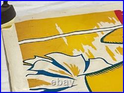 Original Antique Fisher Bros Circus Poster Tiger Clowns Acrobats Arkansas #2