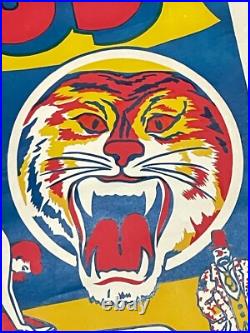 Original Antique Fisher Bros Circus Poster Tiger Clowns Acrobats Arkansas #2 Original Antique Fisher Bros Circus Poster Tiger Clowns Acrobats Arkansas #2
