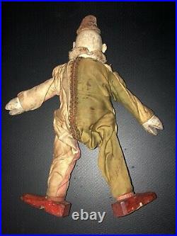 Original Schoenhut Wood Circus Clown Humpty Dumpty Toy Antique As Found Clown