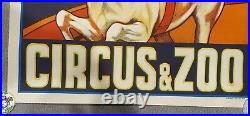 Original Vintage Ashtons circus lithograh poster. Australian