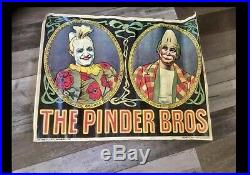Original Vintage Pinder Circus Poster Circa 1920s