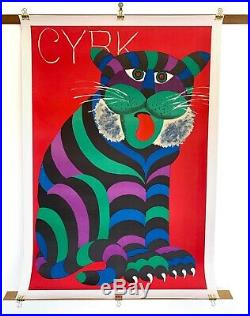 Original Vintage Polish Circus Poster CYRK 1971