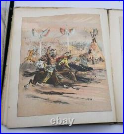 P. T. Barnum Circus Book 1888 White & Allen Amazing Lithos Antique Vintage