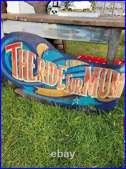Quirky unusual fun Antique Vintage Painted Fairground Funfair Circus ride Sign