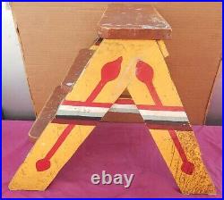 Quite Unusual A Set of Small Wooden CIRCUS Stairs or Stand Brightly PAINTED