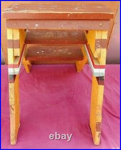 Quite Unusual A Set of Small Wooden CIRCUS Stairs or Stand Brightly PAINTED