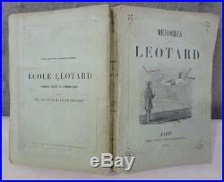 RARE ANTIQUE CIRCUS BOOK 1860 Flying Trapeze Invention MEMOIRES De LEOTARD PARIS