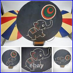 RARE Antique Circus Carnival Toss Fairs Game Parks Elephant Spinner 1910-40 Lot