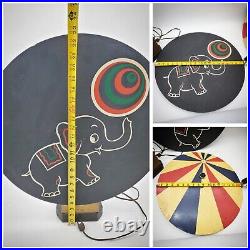 RARE Antique Circus Carnival Toss Fairs Game Parks Elephant Spinner 1910-40 Lot