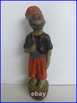 RARE Antique Circus Performer Paper Mache & Wood Figurine Toy