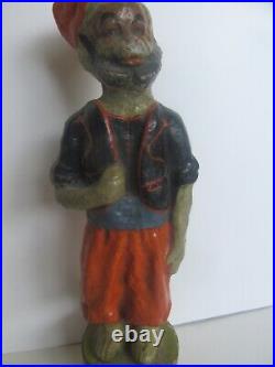 RARE Antique Circus Performer Paper Mache & Wood Figurine Toy