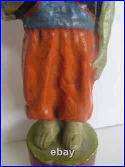 RARE Antique Circus Performer Paper Mache & Wood Figurine Toy