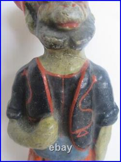 RARE Antique Circus Performer Paper Mache & Wood Figurine Toy