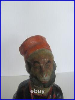 RARE Antique Circus Performer Paper Mache & Wood Figurine Toy