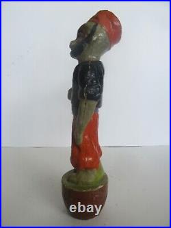 RARE Antique Circus Performer Paper Mache & Wood Figurine Toy