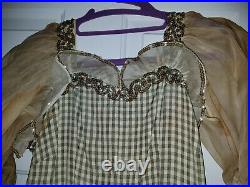 RARE Antique Vtg Womens Circus Theater Performance Costume Dress and Hat