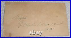 Ralph The Elephant Skin Man SIGNED Original Antique Circus Sideshow Freak Card