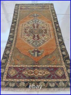 Rare 1900s Antique Prayer Rug Handmade Decor Floral Geometric Free Shipping Rug
