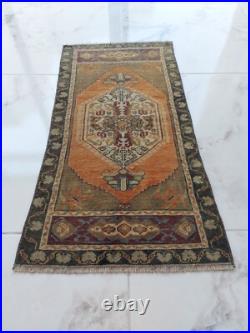 Rare 1900s Antique Prayer Rug Handmade Decor Floral Geometric Free Shipping Rug