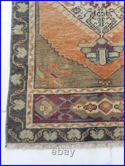 Rare 1900s Antique Prayer Rug Handmade Decor Floral Geometric Free Shipping Rug