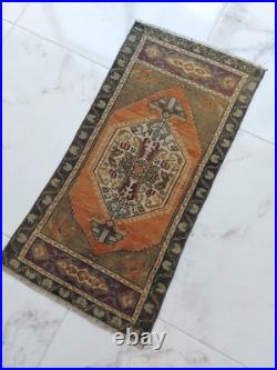 Rare 1900s Antique Prayer Rug Handmade Decor Floral Geometric Free Shipping Rug