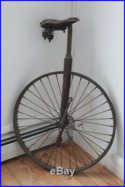 Rare 1910 antique unicycle Early circus clown bike