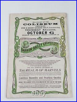 Rare Antique 1904 Ringling Barnum Baily Circus Realm Magazine Of Marvels