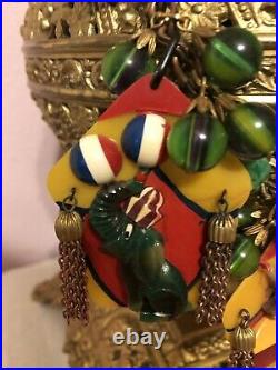 Rare Antique Bakelite Circus Theme Necklace
