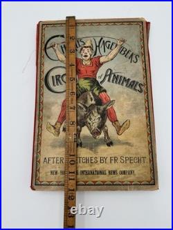 Rare Antique Charles Hagenbek's Circus Of Animals Pop Up Program Coney Island
