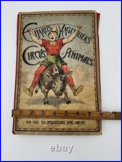 Rare Antique Charles Hagenbek's Circus Of Animals Pop Up Program Coney Island