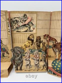Rare Antique Charles Hagenbek's Circus Of Animals Pop Up Program Coney Island