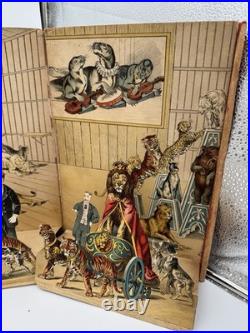 Rare Antique Charles Hagenbek's Circus Of Animals Pop Up Program Coney Island