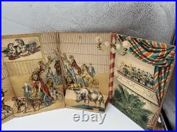 Rare Antique Charles Hagenbek's Circus Of Animals Pop Up Program Coney Island
