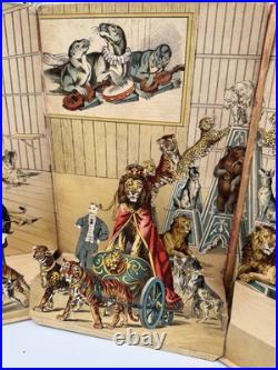 Rare Antique Charles Hagenbek's Circus Of Animals Pop Up Program Coney Island