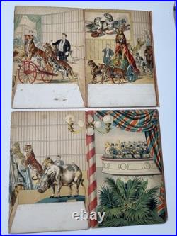 Rare Antique Charles Hagenbek's Circus Of Animals Pop Up Program Coney Island