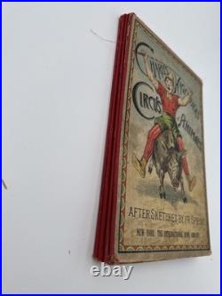 Rare Antique Charles Hagenbek's Circus Of Animals Pop Up Program Coney Island