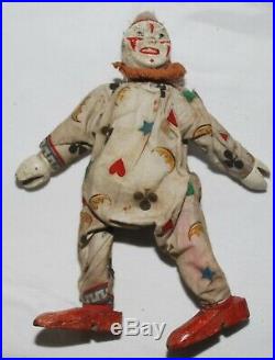 Rare Antique Schoenhut Humpty Circus 8 Wooden Clown 1903 With Chair No Ears