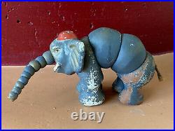 Rare Antique Twistum Circus Elephant Wood Toy