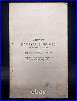 Rare & Early Circus CDV Long Bearded Performer Adam Kerpen Chicago Backmark