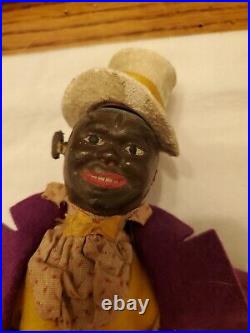 Rare Schoenhut Humpty Dumpty Circus Negro/Black Dude Figure. Antique toy