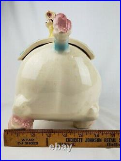 Rare Vintage 1950's Brush McCoy Pottery Circus Horse with Dog Cookie Jar Pony