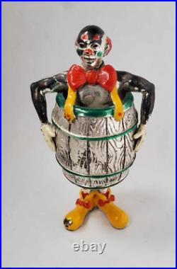 Rare Vintage Tiffany & Co Gene Moore Sterling Silver Enamel Circus Clown Barrel