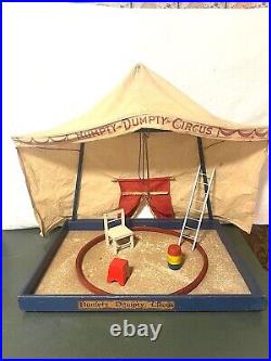 Rare to Find Antique Schoenhut Humpty Dumpty Circus Tent Set. RARE