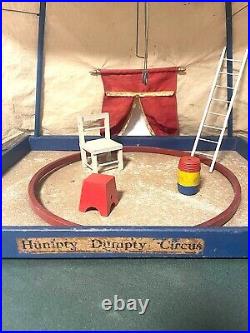 Rare to Find Antique Schoenhut Humpty Dumpty Circus Tent Set. RARE