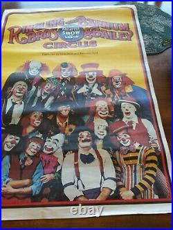 Ringling And Barnum & Bailey Brothers Circus Poster Antique Clowns