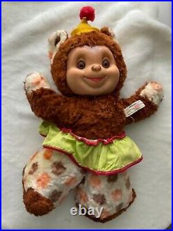Rubber Face vintage 1950s childs ideal tagged circus bear adorable unique