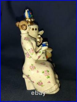 Russian Couple family with a samovar USSR Russian porcelain figurine 4077c